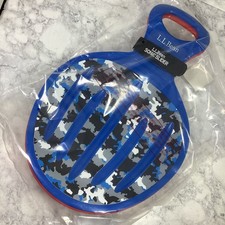 2 LL Bean Sonic Slope Slider Snow Saucer Sled New Sealed Red Blue Cushioned