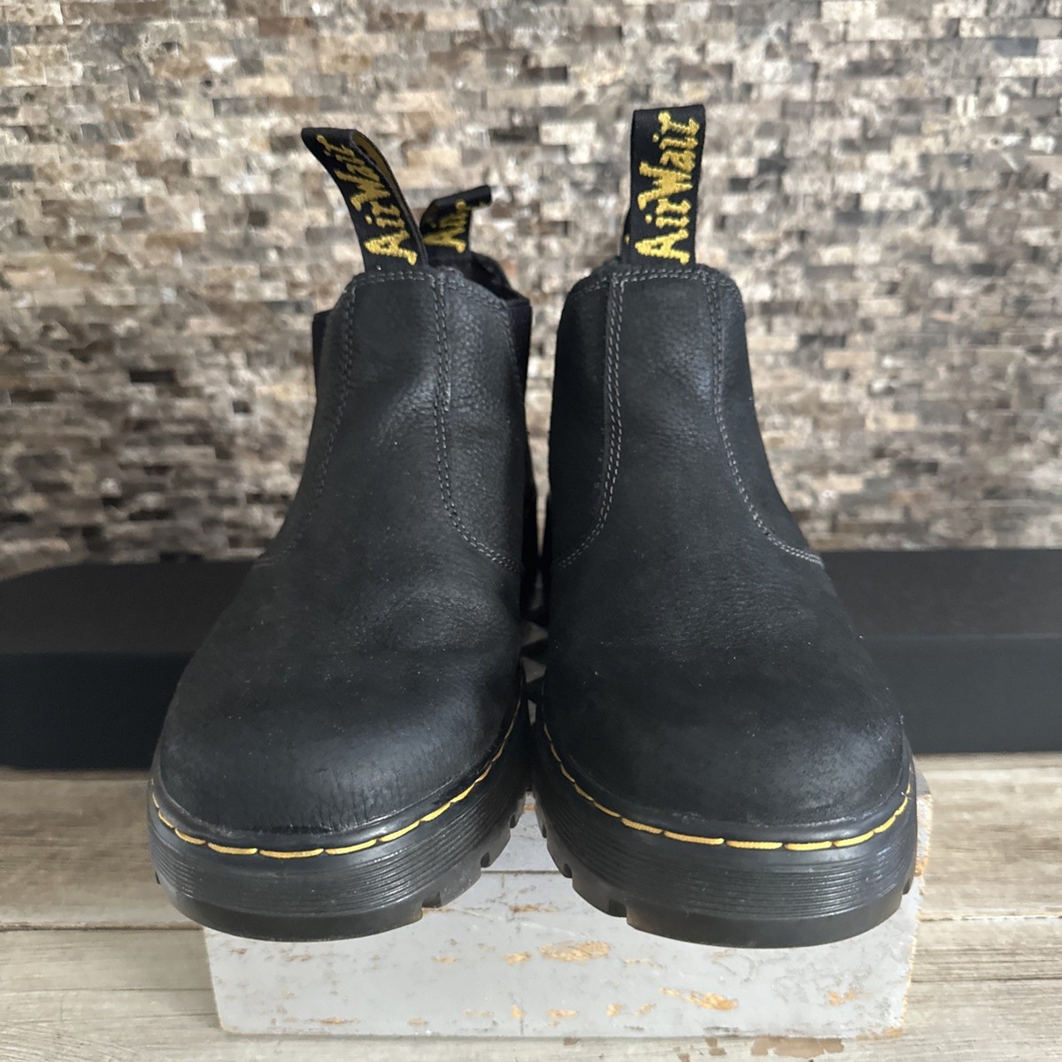 Dr. Martens Hardie II Men's Size 8 Black Leather Chelsea Boots | eBay