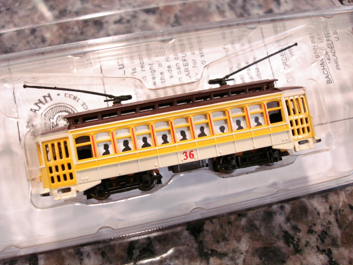 Bachmann N Scale Trolley Yellow Brill Electric Street Car #36