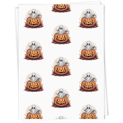 Geschenkpapier/Geschenkanhänger ''Kürbis & Geist'' (GI064474)