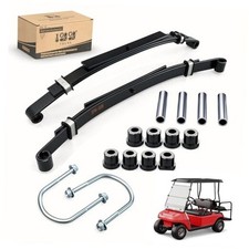 Golf Cart Heavy Duty Rear Spring Set 3 Leaf with Bushings  Sleeves for Golf