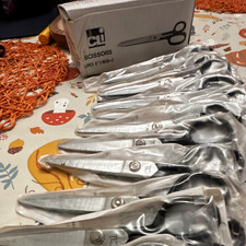 12pcs 6in Stainless Steel Bent-Handle Scissors Right-Hand 0606-2 Vintage 1995