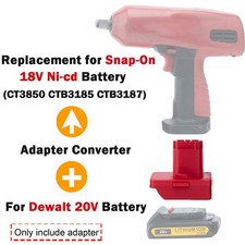 Battery Adapter For Dewalt 20V Max Battery To For Snap-On 18V Ni-cd Power Tools