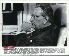 1987 Press Photo Laurence Luckinbill stars in the title role of "Lyndon Johnson"