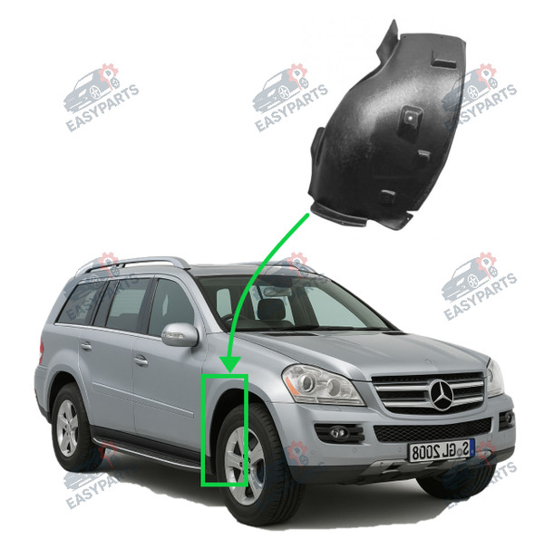 Radlauf StoßStange Vorne Rechts FüR Mercedes Gl-Klasse X164 2006 - 2012-image