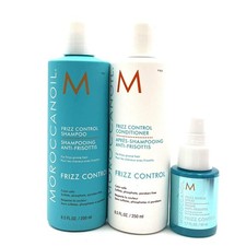 Moroccanoil Frizz Control Shampoo, Conditioner  Frizz Shield Spray Trio