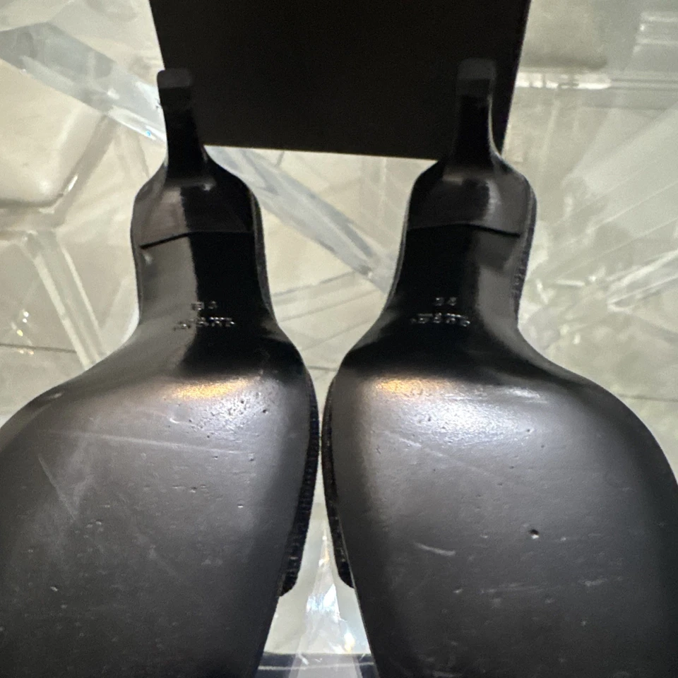 Gucci GG-Logo Sandalias Mules Zapatilla Tacón Mujer US 8.5 B Negro 39 EU con cinturón Foto 4 de 4