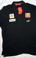 PUMA MEN'S SCUDERIA FERRARI FORMULA 1 Team Polo Shirt Black NEW SIZE 2XL