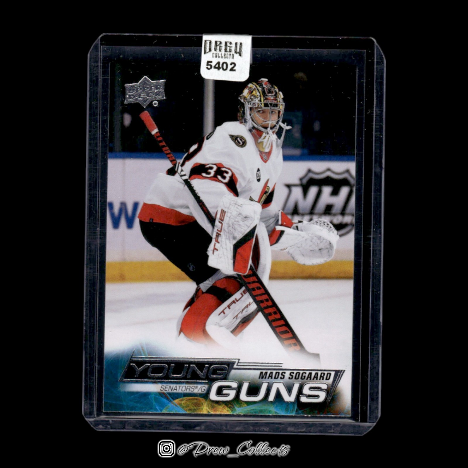 2022-23 Upper Deck #245 Mads Sogaard Ottawa Senators Young Guns