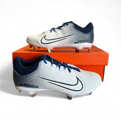 Nike CZ5920 400 Womens Hyperdiamond 4 Pro Metal Softball Cleats Navy White US 9