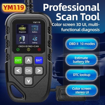 Automotive OBD Scanner OBD 2 Code Reader Car Check Engine Fault Diagnostic Tool