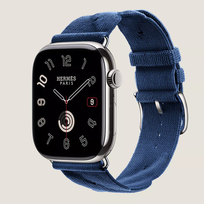 Apple Watch HERMES 46mm Navy Torsade Single Tour Band Band Only G1N