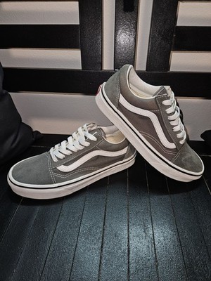 Vans - Off The Wall Gray Suede/Canvas Sneakers - Sz 5M/6 (500714) Pre-owned 