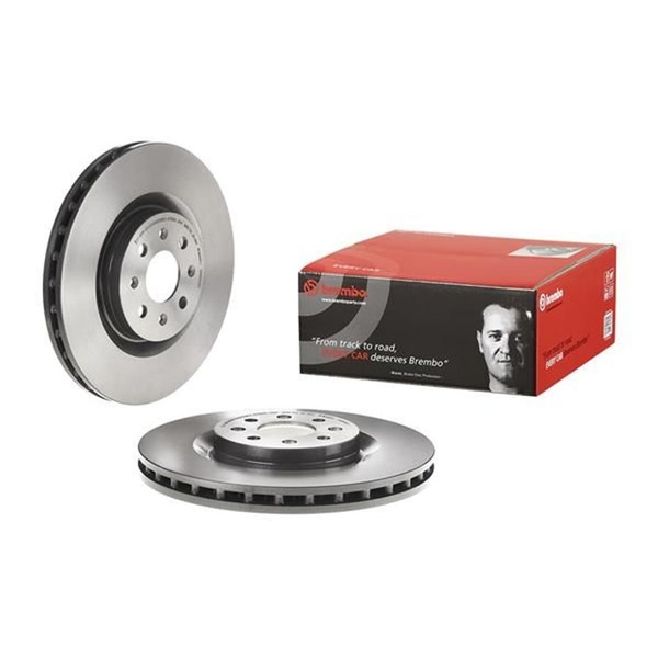 2X Brembo Bremsscheiben 305Mm InnenbelÜFtet Vorne Passend FÜR Abarth Grande-image