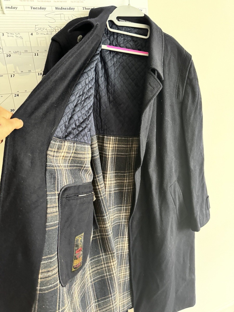 Pischl Tyroler Loden Trachten Men's Size 56 Wool Coat Long