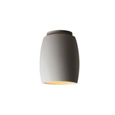 Justice Design Radiance Curved Flush-Mount, Bisque, Incandescent