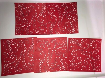 💫5 STARDUST cardstock paper die cut embellishment scrapbook / card ...
