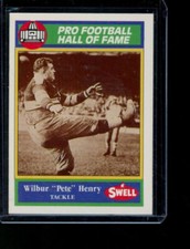 1990 Swell Pro Football Hall of Fame Fats Henry Wilbur Henry #6 HOF