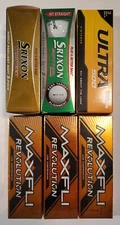 MAXFLI Revolution Solid Golf Balls, Wilson Ultra, Srixon Trispeed, Soft Feel