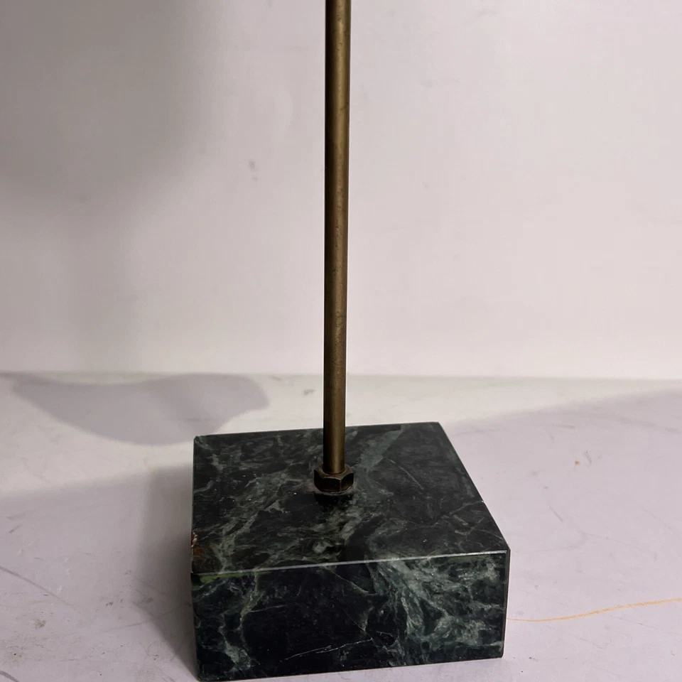 Máscara facial vintage asiática masculina cabeça de bronze com base de mármore 12” de altura - Imagem 4 de 4