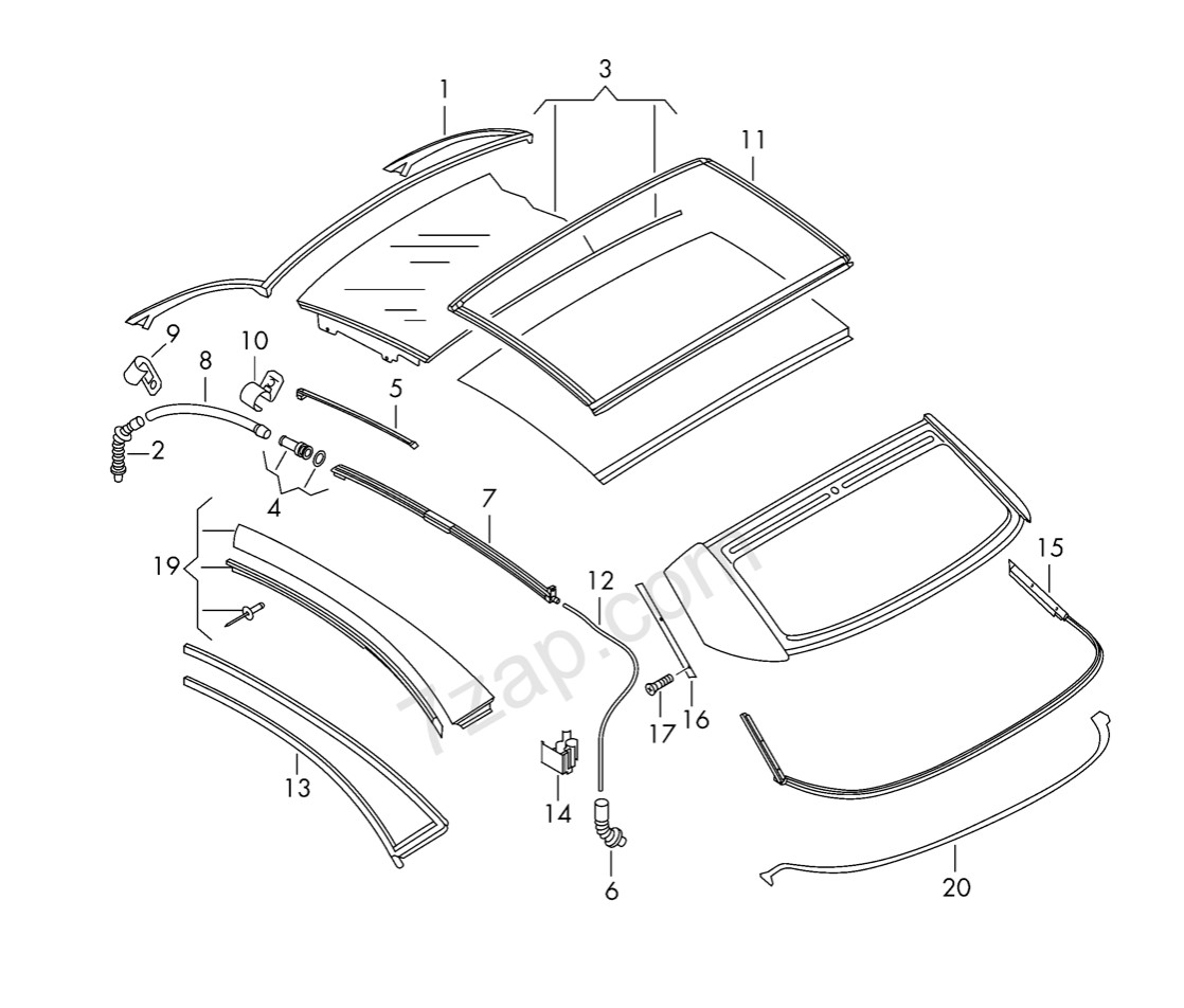 Lubrifiant spécial VW Audi Krytox G052172A1 pour entretien toit EOS - 3