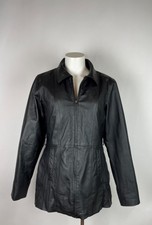 Oscar Piel - 100% Leather Women's Jacket With Removable Faux Fur Lining L Damage