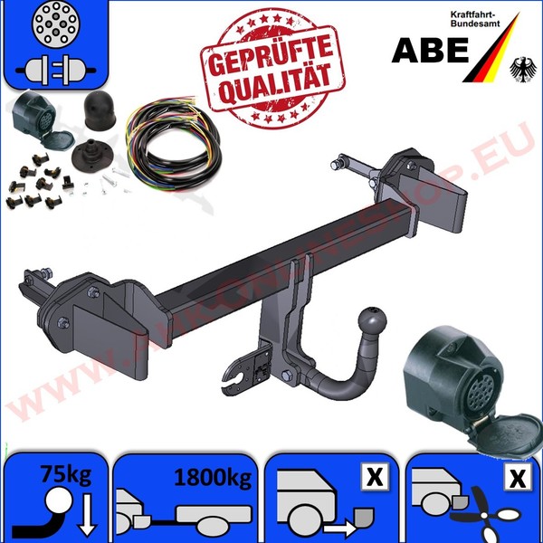 AHK E-Satz ES13 FüR BMW 3Er E46 98-05 Limousine Stufenheck Elektrosatz Komplett-image
