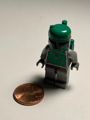 Lego Star Wars EP V Boba Fett Slave I Light Bluish Grey Minifigure Only 7144