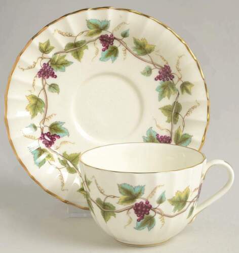 ANTIQUE WORCESTER GRAINGER PORCELAIN SMALL CUP & SAUCER