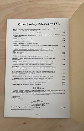 TSR Dungeons & Dragons Swords and Spells By Gary Gygax (2nd Printing) VG  - Picture 4 of 5