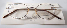 VERA WANG Luxe Reader Gold 47/19 Eyeglass Frame New