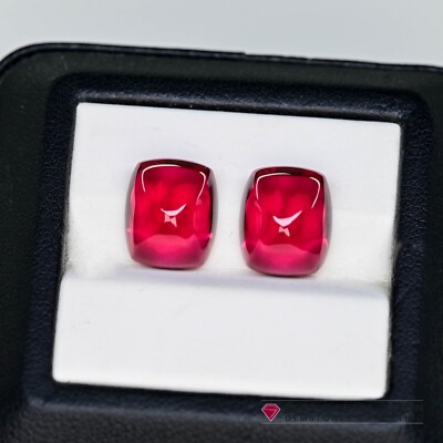 17.34tcw LAB Sugarloaf  Ruby Pair - Precision Cut with Superior Polishing!