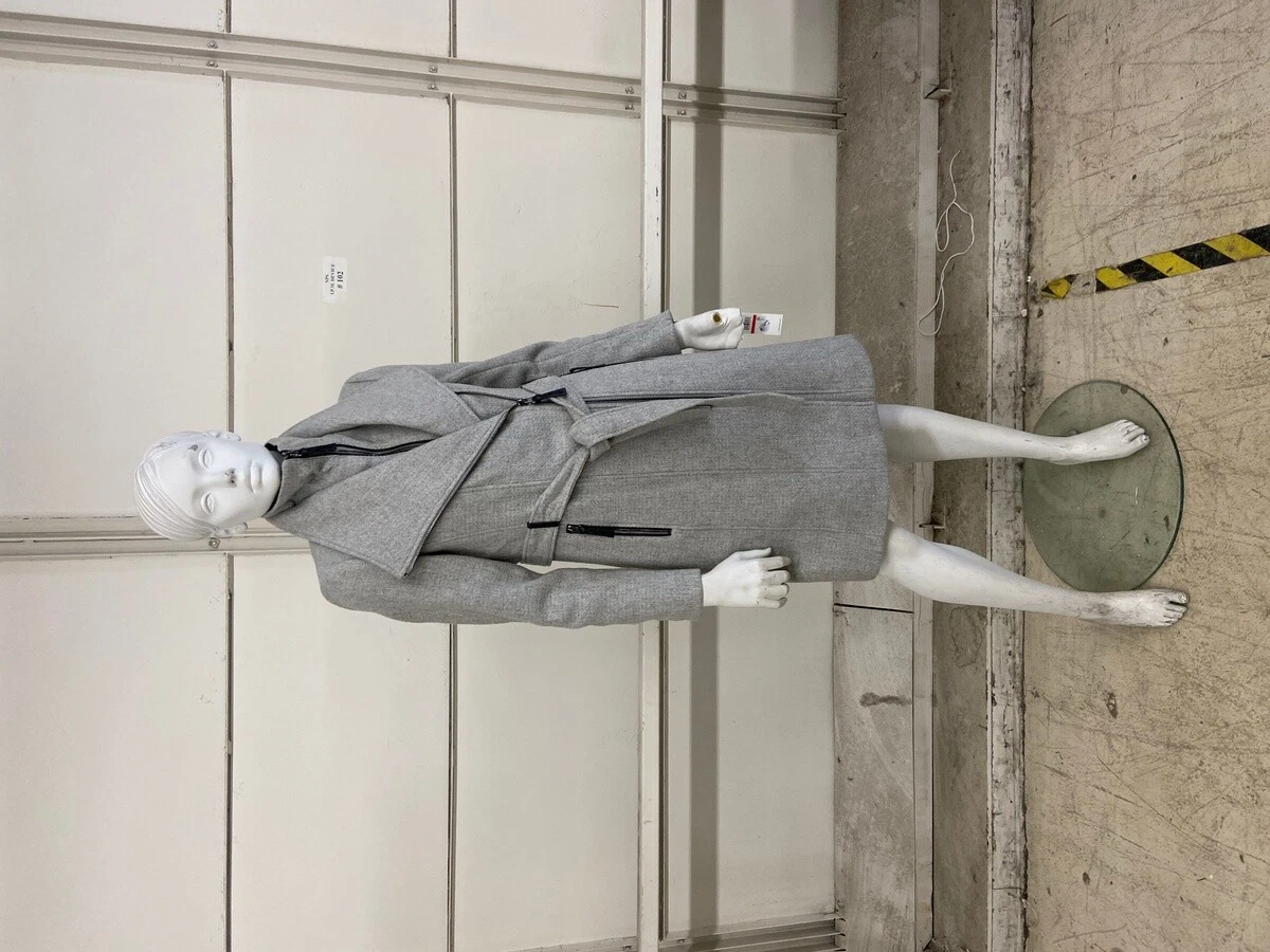 Grey wool coat belt store