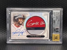 2020 Topps Five Star David Ortiz Jumbo Patch Auto 1/5 BGS 8.5 Auto Gem 10 *READ*