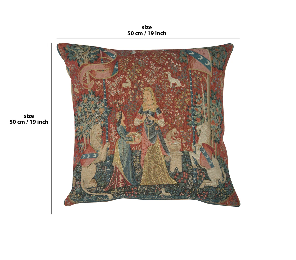 The Smell French Tapestry Cushion Pillow Covers 19x19 in Couch