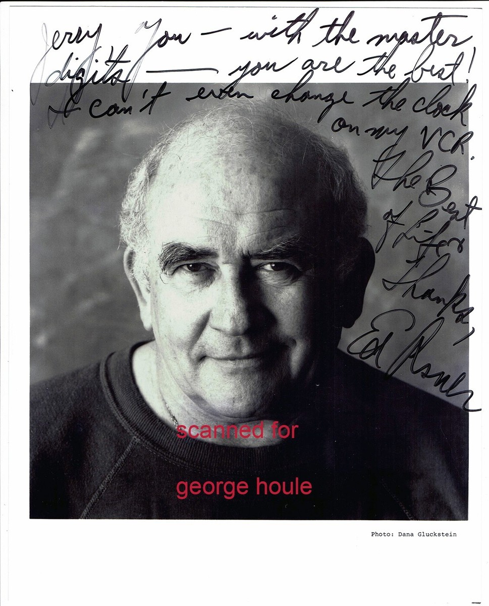 ED ASNER - PHOTOGRAPH -SIGNED - LOU GRANT - MARY TYLER MOORE