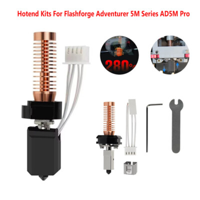 0.4mm Hotend Kits For Flashforge Adventurer 5M Series AD5M Pro Nozzle 3D Printer