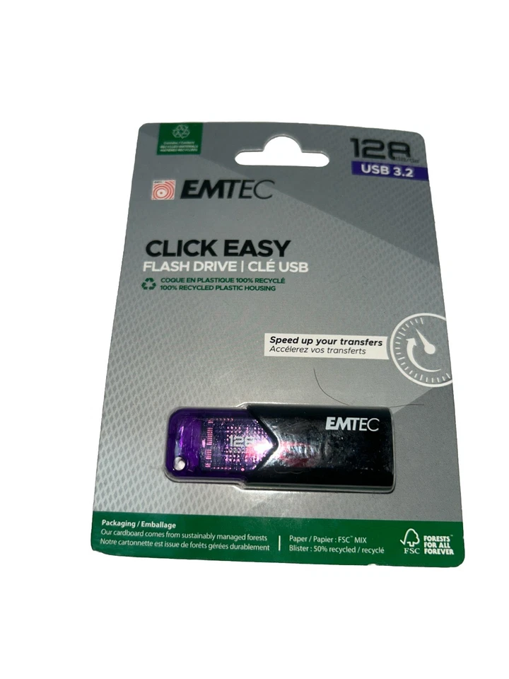 EMTEC 128GB USB 3.2 flash drive ECMMD128GB113 (compatible USB 2.0/USB3.1) B110 - Image 3 of 3