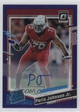 2023 Donruss Optic Rated Rookie Purple Prizm 6/35 Paris Johnson Jr #205 Auto s5j