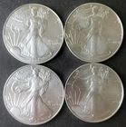 Lot of Four 2025 $1 American Silver Eagle Dollars