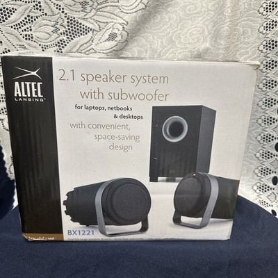 Altec Lansing Computer Speaker System with Subwoofer BX1221 New