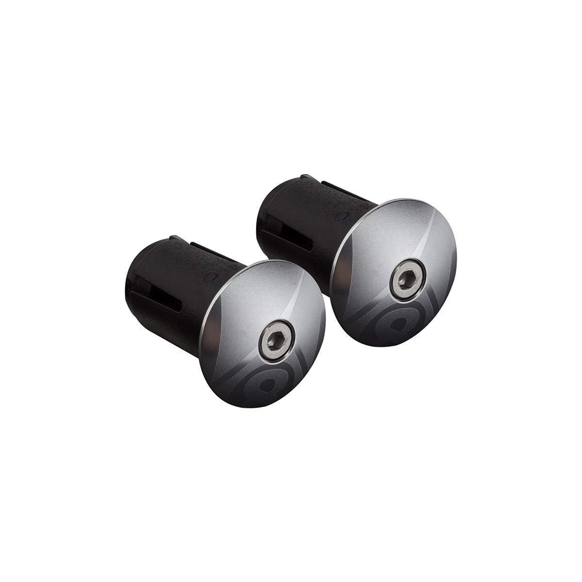 Origin8 Alloy Locking Bar End Plugs (Anodized Silver)