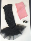 Vintage 1960's BARBIE SOLO IN THE SPOTLIGHT Dress & Scarf B&W Tag #982