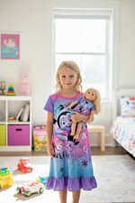 Disney Vampirina Girls PJ Gown/Dress  Matching Doll Gown Set - Size 6