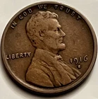 1916-S Lincoln Wheat Cent San Francisco G-VG Circulated Penny JC1742