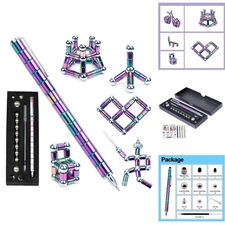 Multicolor Magnetic Fidget Toy Pen - Ultimate Decompression Gift for All Ages