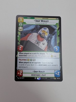 Star Wars: Unlimited - Snap Wexley - Jump To Lightspeed NM/M Condition