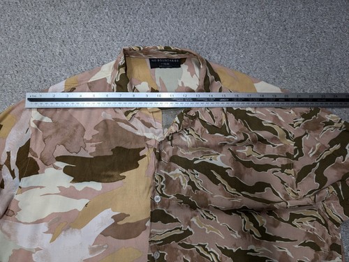 No Boundaries Men's Colourful Funky Camo Print Surf Rayon Button Shirt XL - Picture 9 of 10