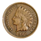 1906 Indian Head Cent Good-Fine (G-F) Average Circulated Condition Copper Penny
