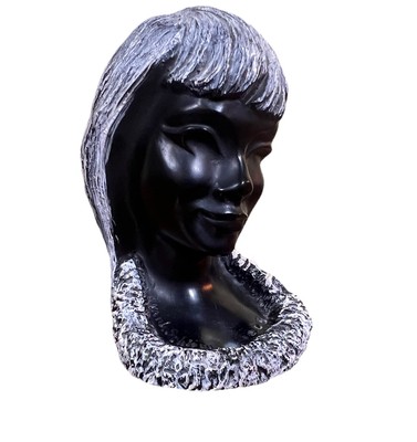 Momi Sculpture By Frank Schirman 1968 Made In Hawaii Exotic Black